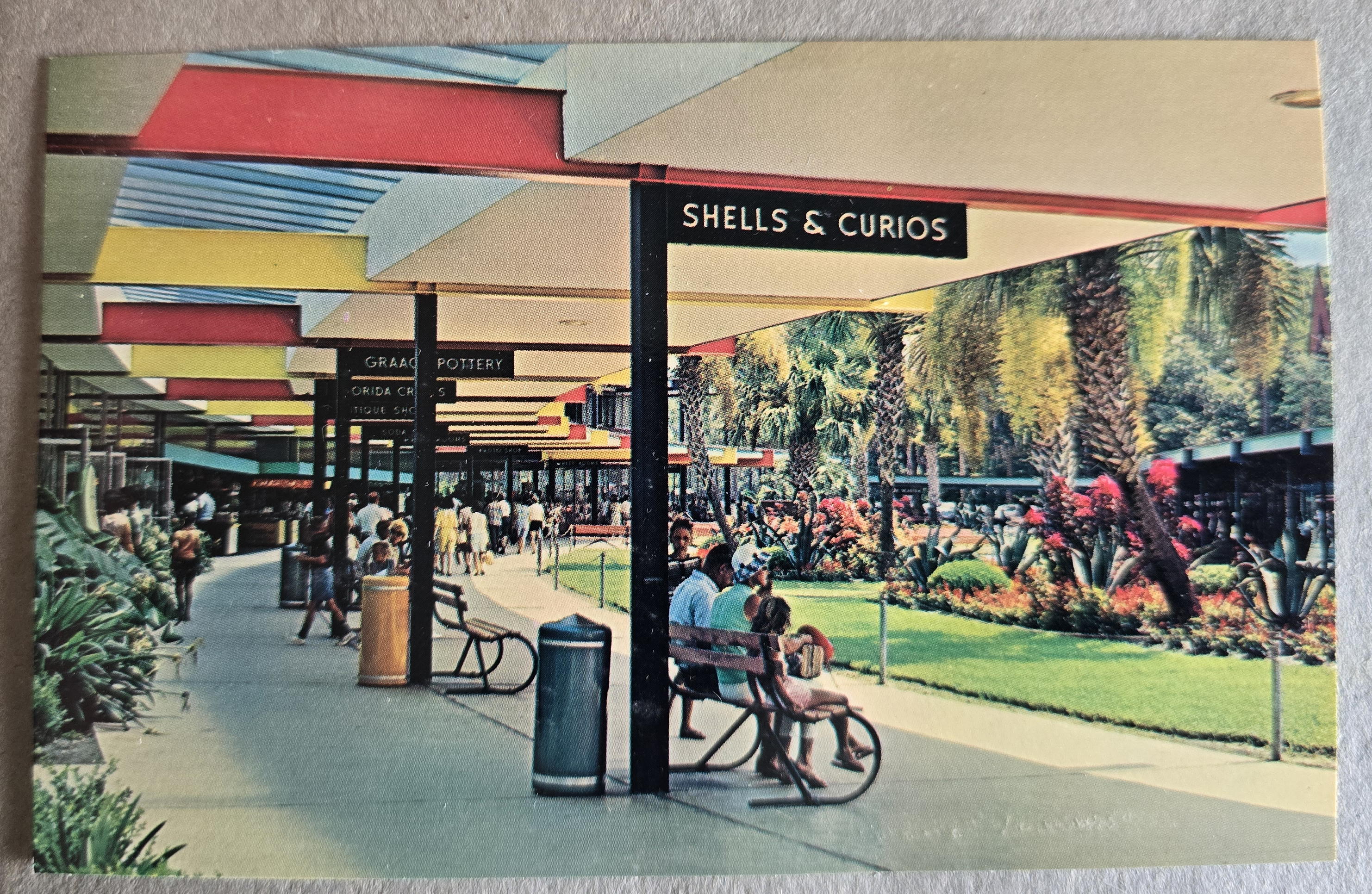 Postcard P60732- A covered promenade Silver Springs