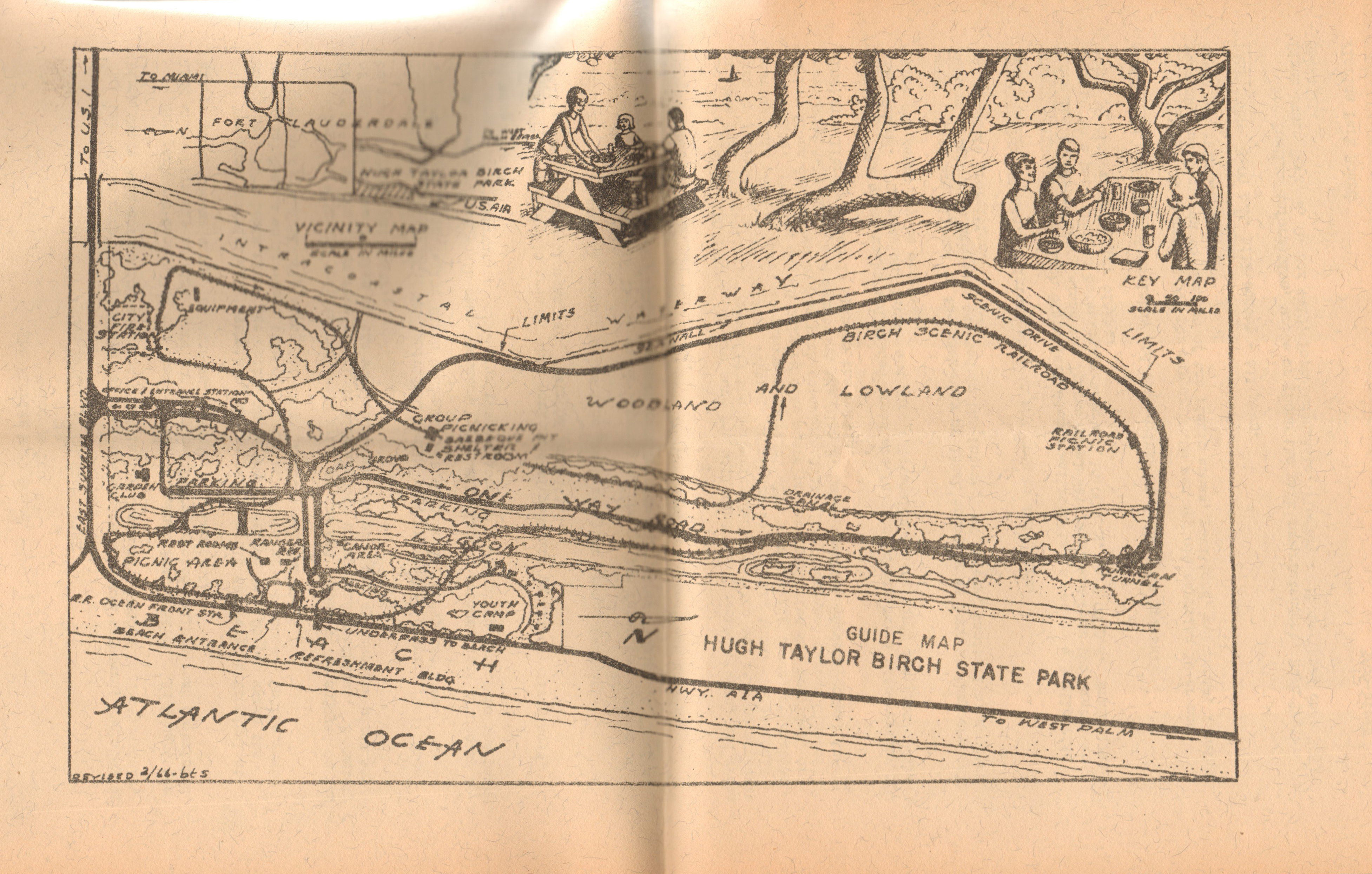 Hugh Taylor Birch State Park map