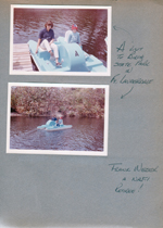 Hugh Taylor Birch State Park - Ft Lauderdale - Susan and Alan in peddle boat