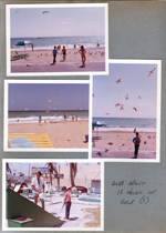 Hollywood Beach - Neptune Apartments - Alan feeding seagulls. John and Alan playing miniature golf at Johnson Street