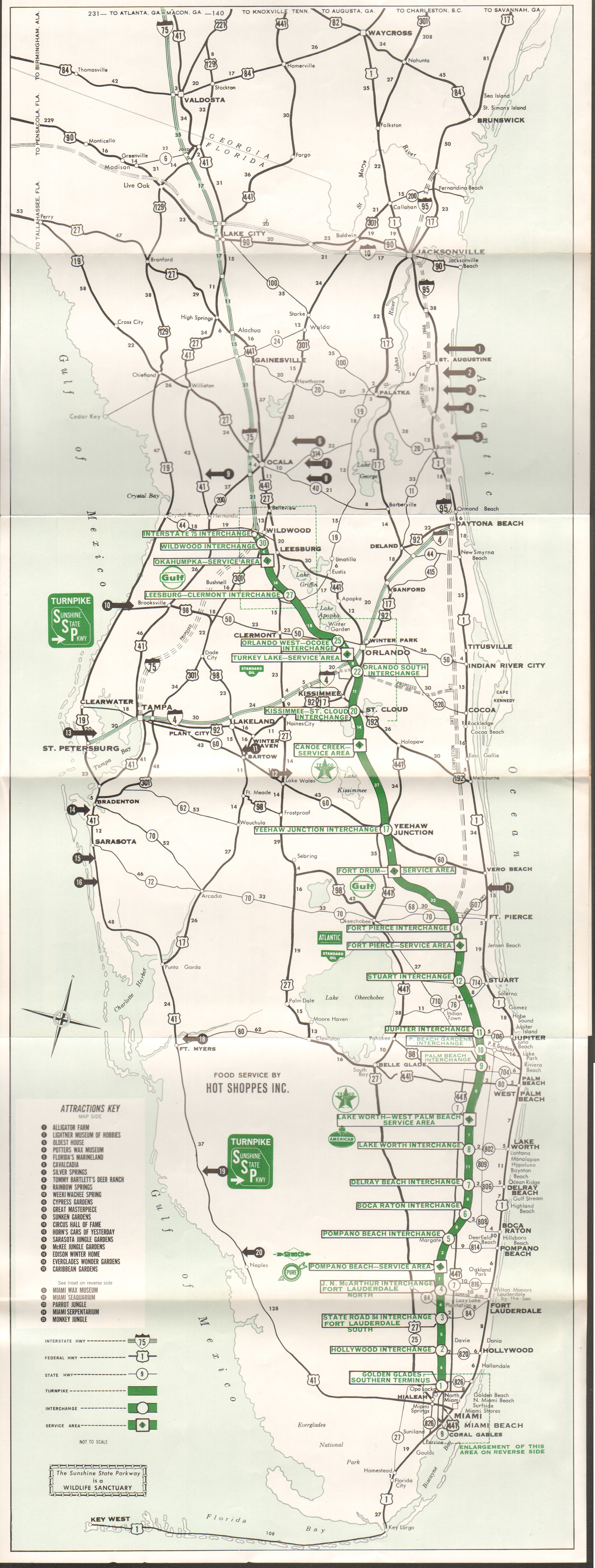 Florida State Turnpike Authority map