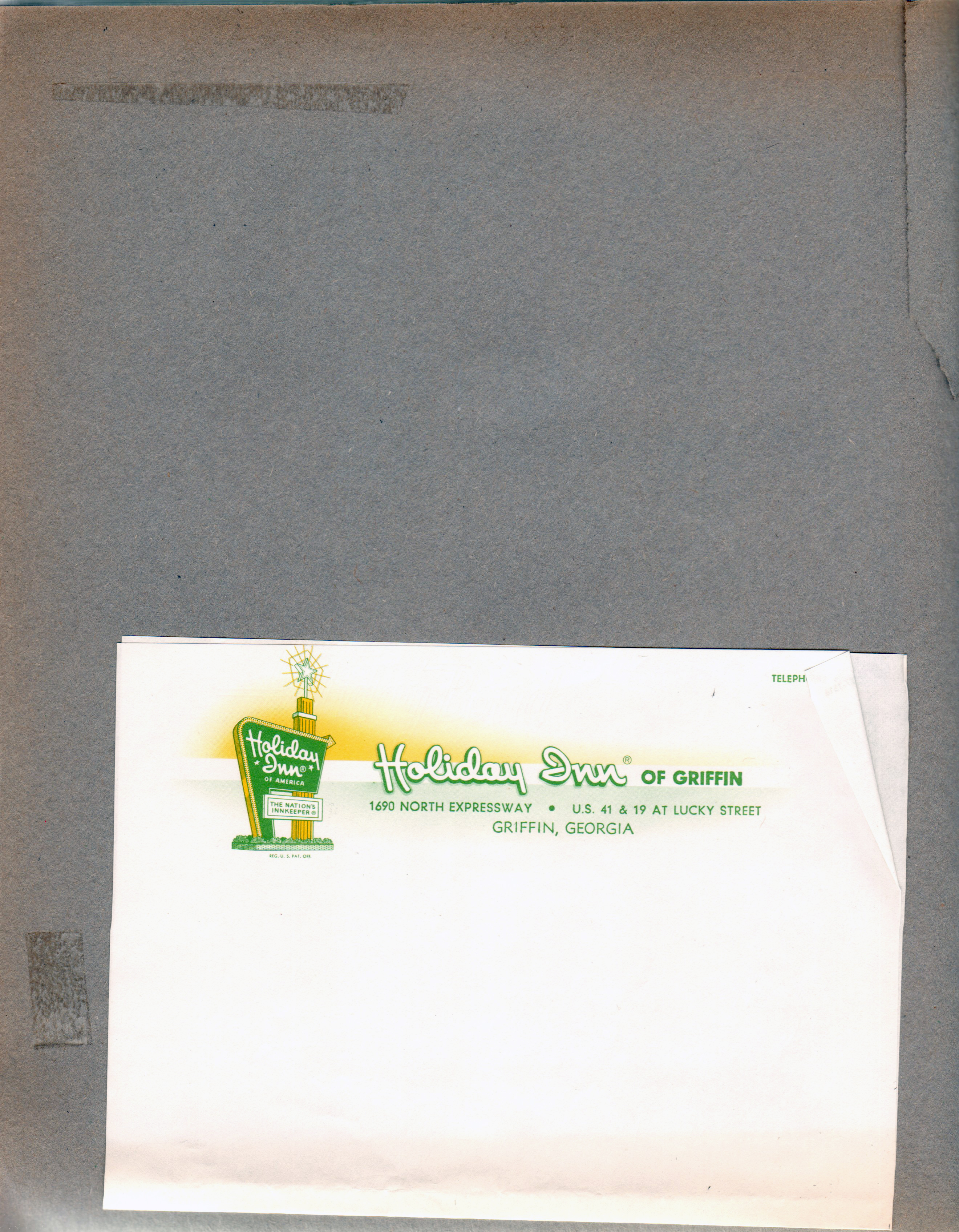 Holiday Inn of Griffin, GA letterhead