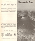 Mammoth Cave, KY pamphlet