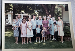 6122 yard - Joe, Sara, Warren, Susie Tuck, Susan, Betty, Dave, Ronnie, Curt, Kenny, Florence, Lida May, Claud, Vonnie, Alan, Rosemary.