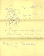Draper reunion - Bedford - flyer