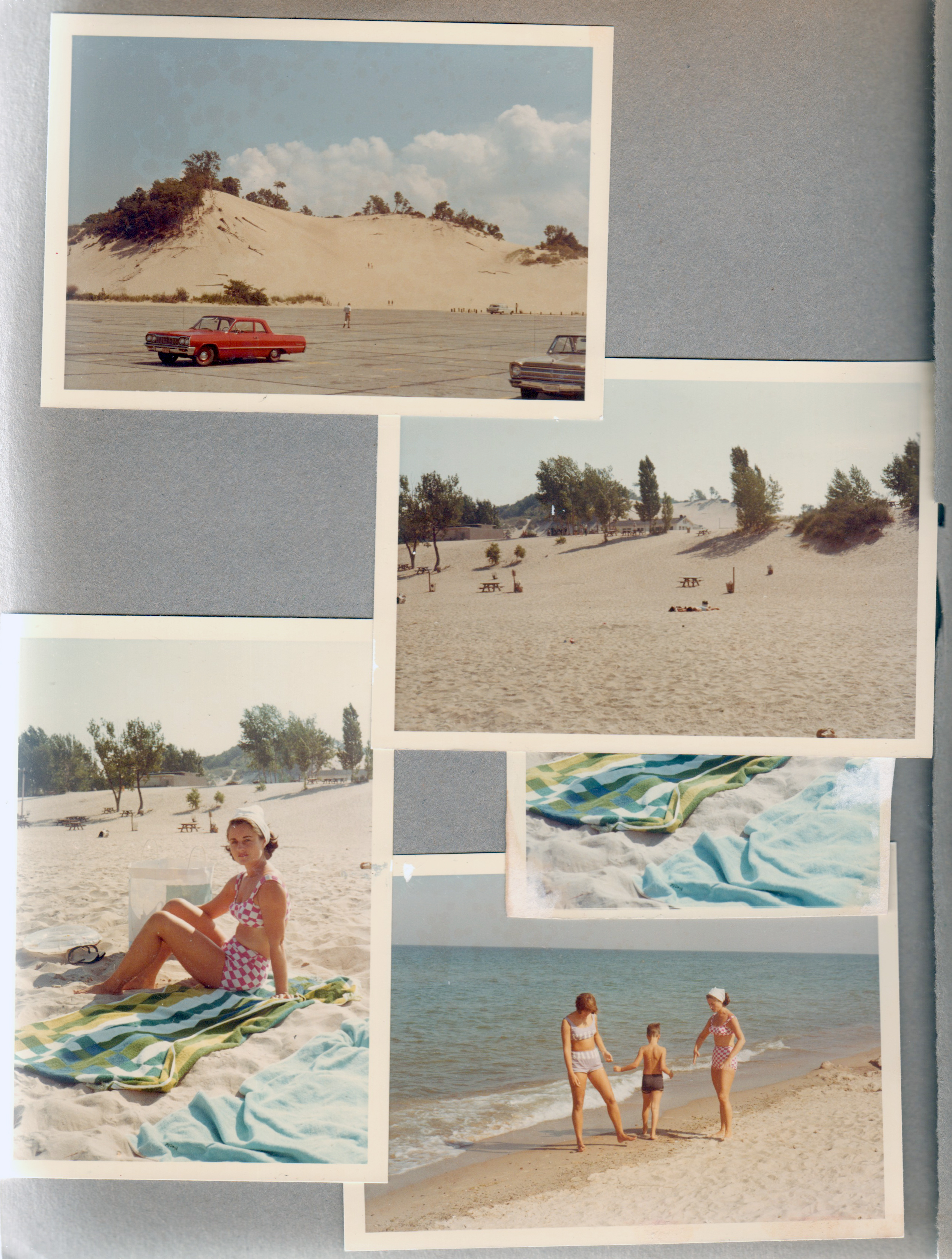 Michigan Dunes - Rosemary. Susan, Alan and Rosemary by Lake Michigan.