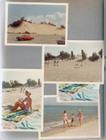 Michigan Dunes - Rosemary. Susan, Alan and Rosemary by Lake Michigan.