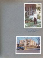 6122 by porch - Alan - first day of school - first grade. School 80 62nd and Guilford Avenue from the Kroger parking lot.