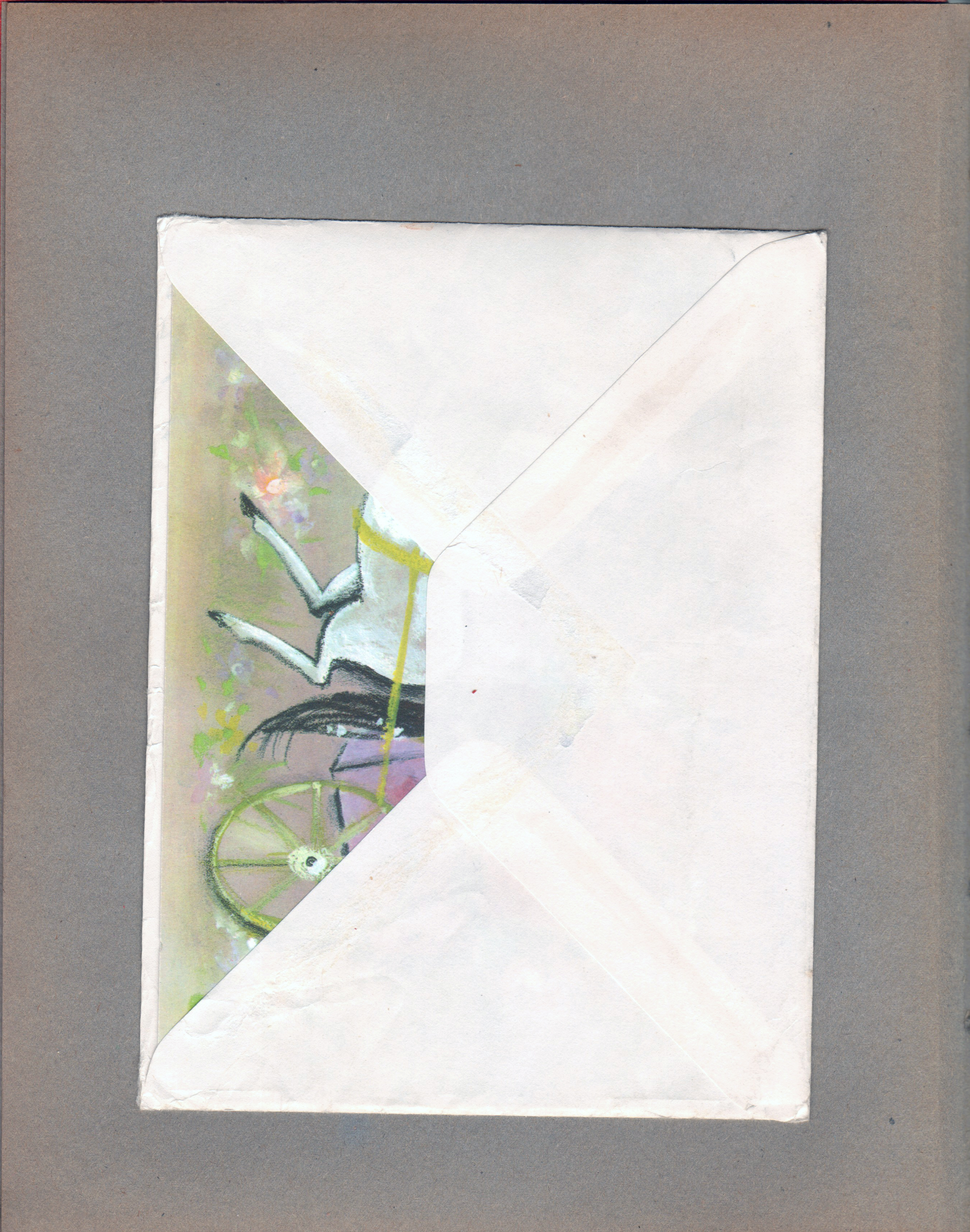 Card and letter from Jo Taylor?