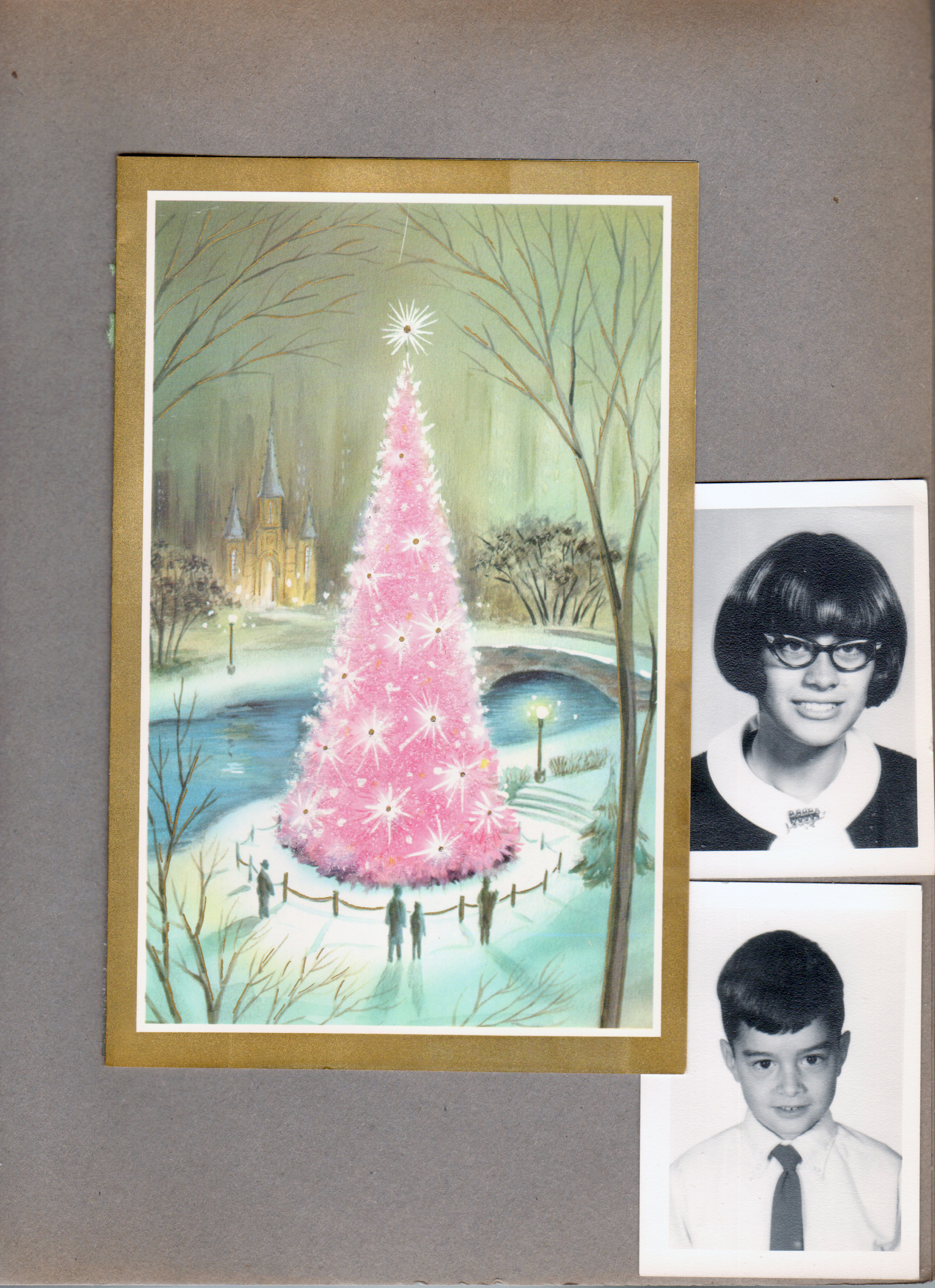 Christmas card - portraits Susan and Alan