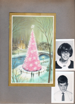 Christmas card - portraits Susan and Alan
