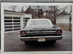 6122 driveway - Ford Galaxie 500 convertible Back of Catherine Kerr's house on College.