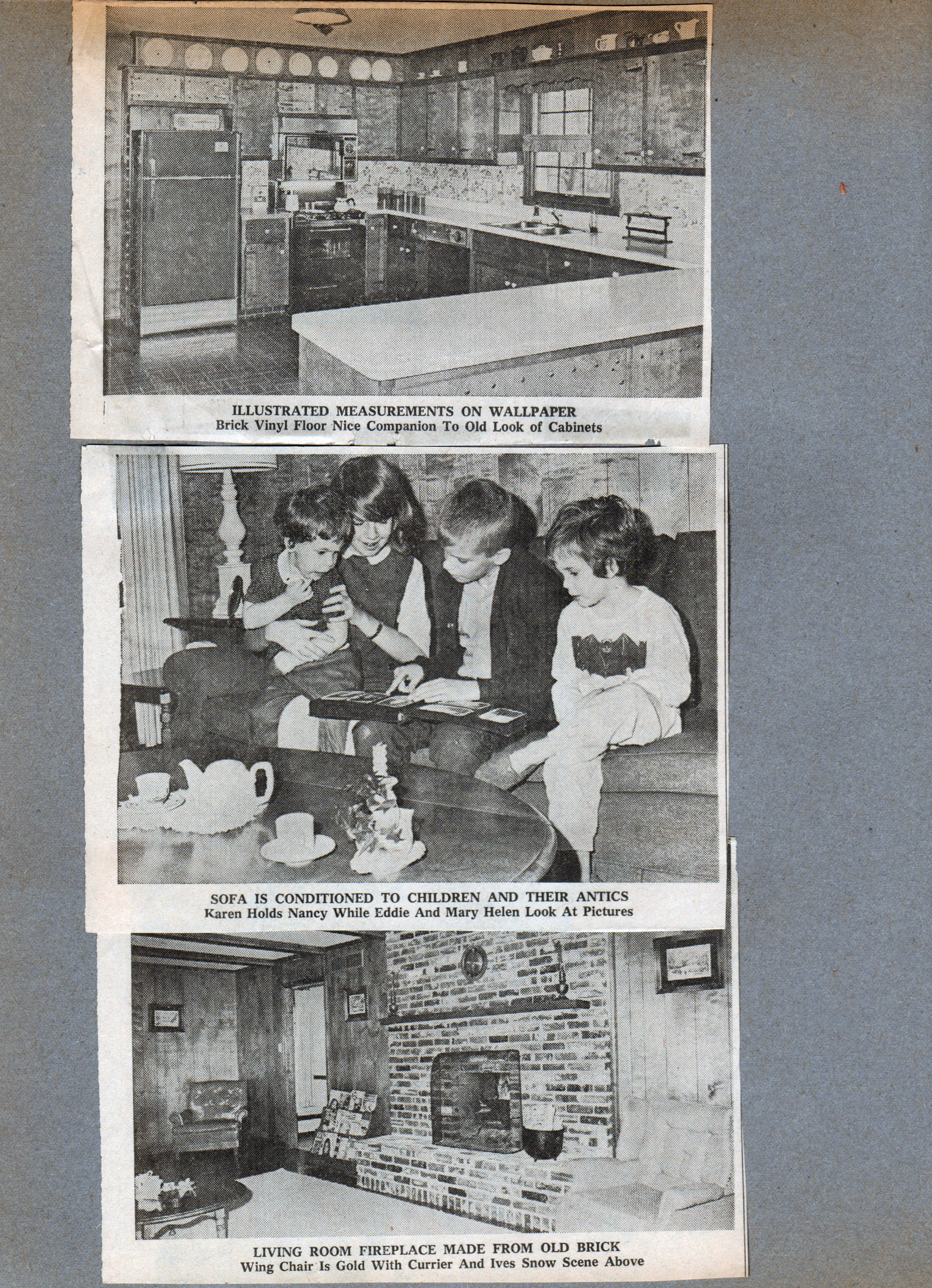 newspaper clipping - Farm house keeps children close to ancestors - The Glen Hagues at At 8817 Haverstick.