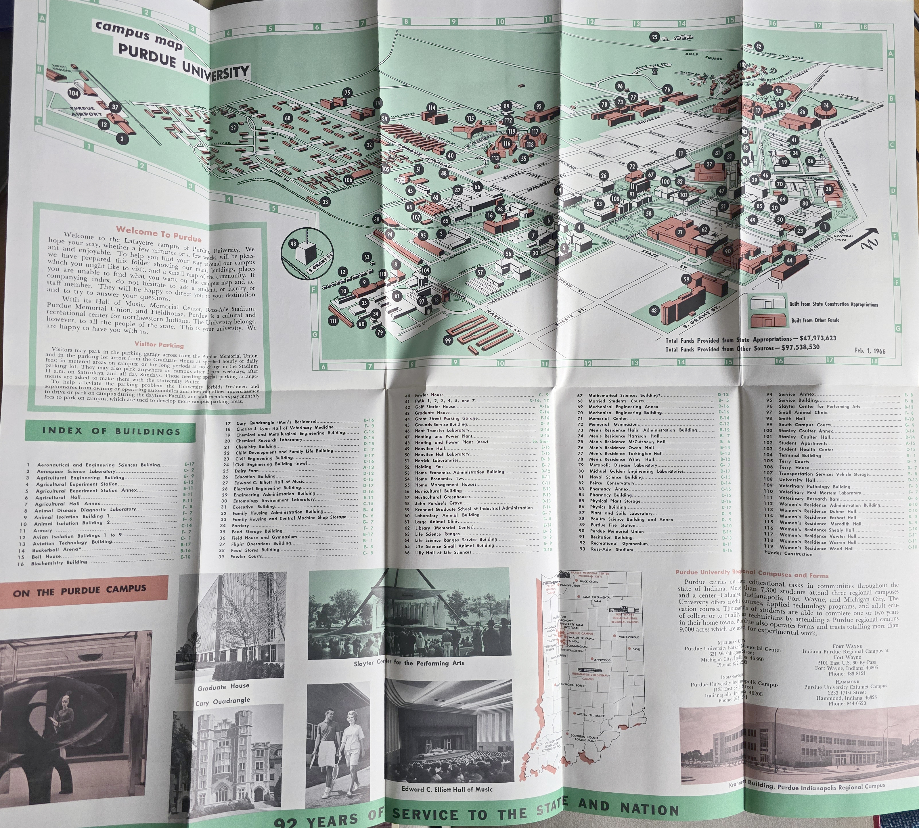 Welcome to Purdue brochure - map