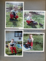 6122 yard - Kenny Letsinger with puppies