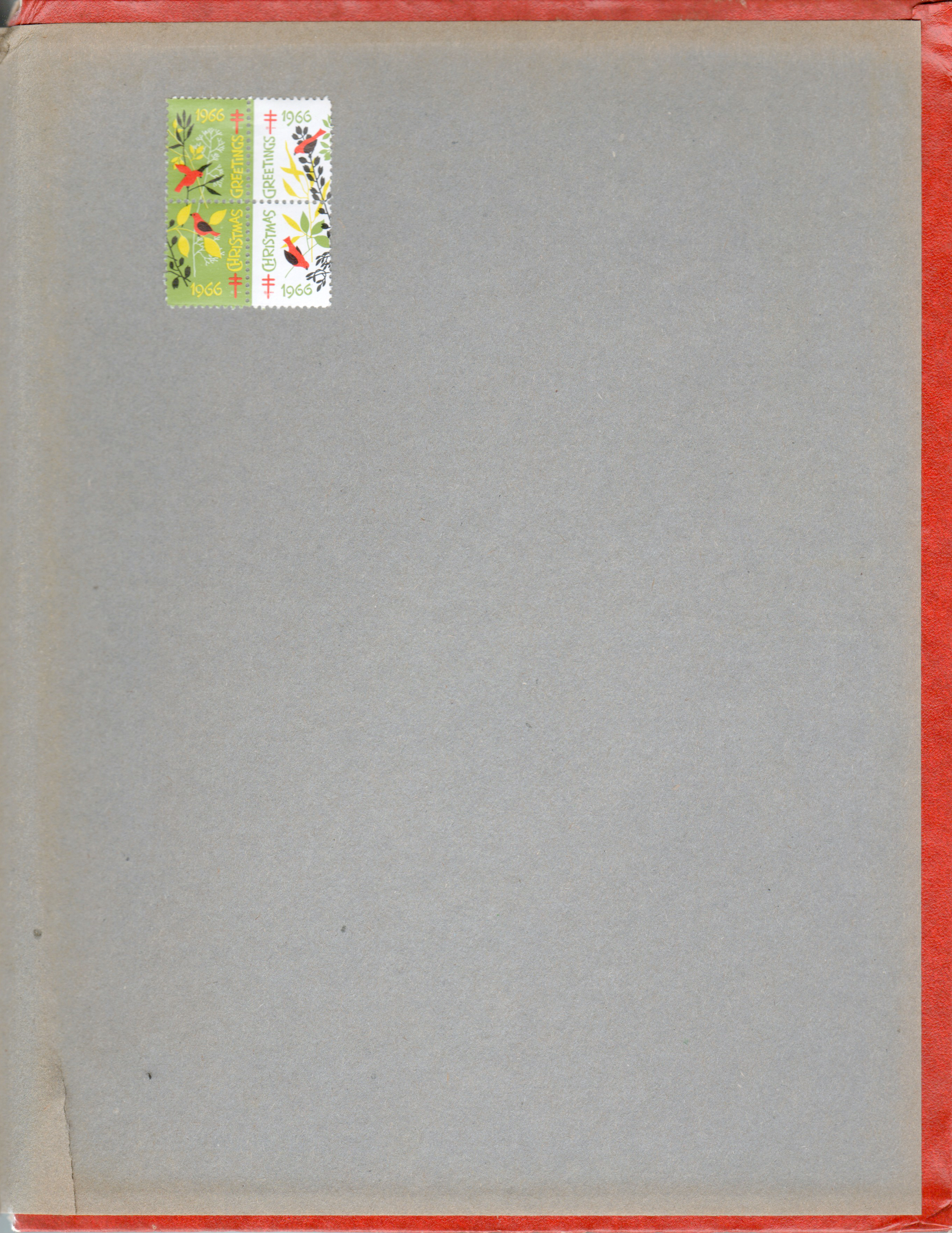 back cover - 1966 Christmas Seals