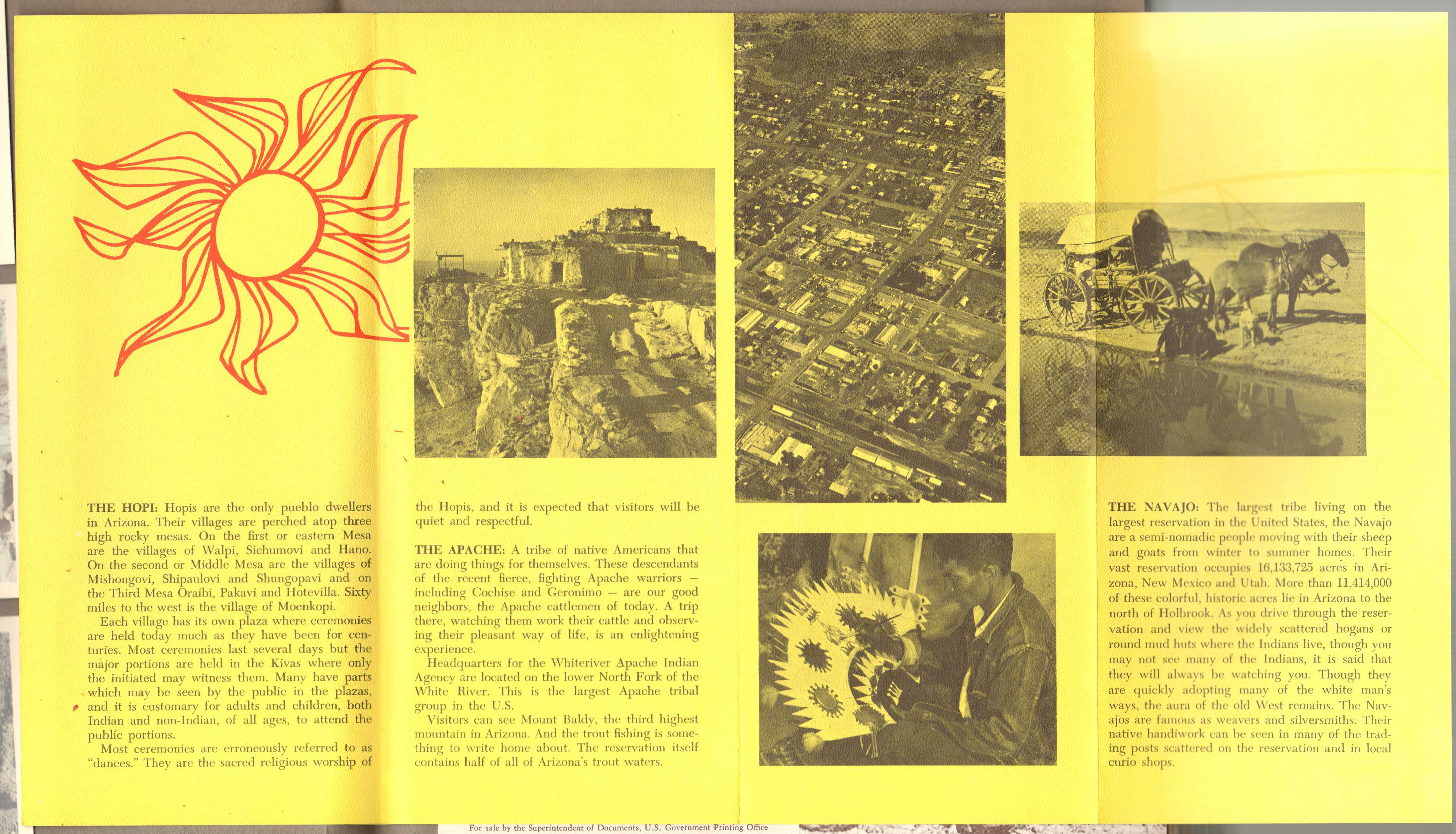 Petrified Forest. pamphlet Holbrook, Arizona