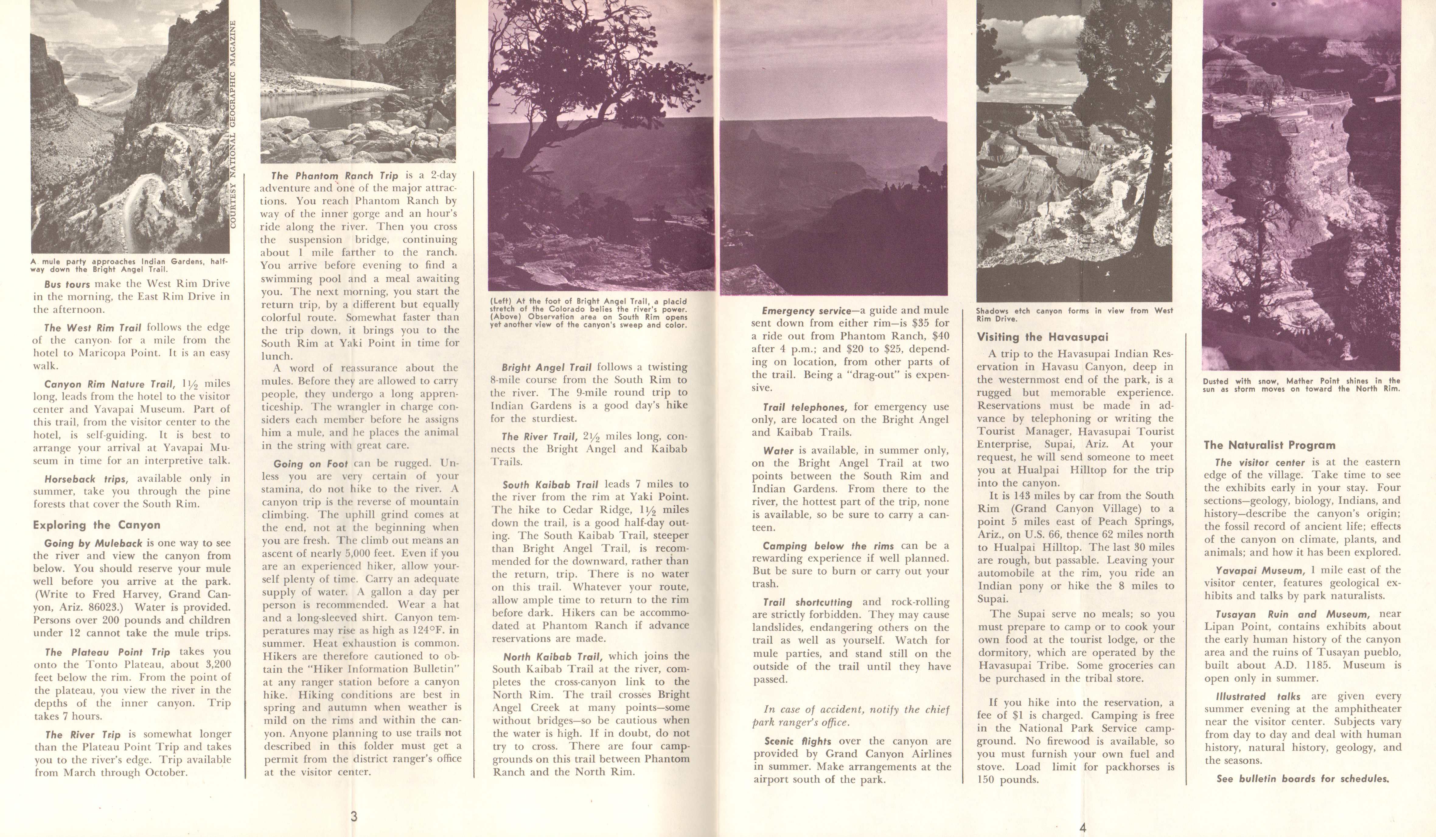 pamphlet Grand Canyon National Park, Arizona