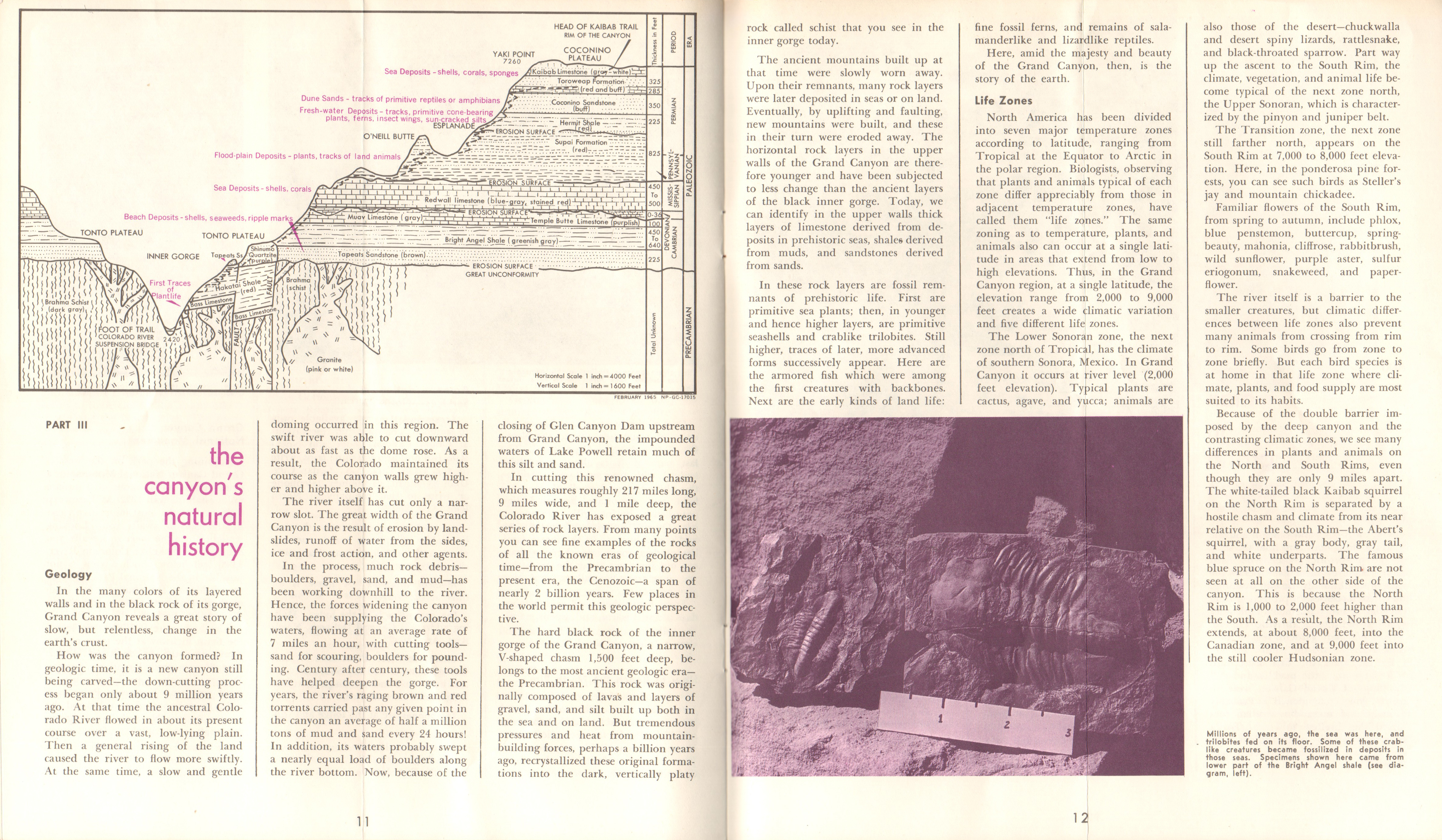 pamphlet Grand Canyon National Park, Arizona