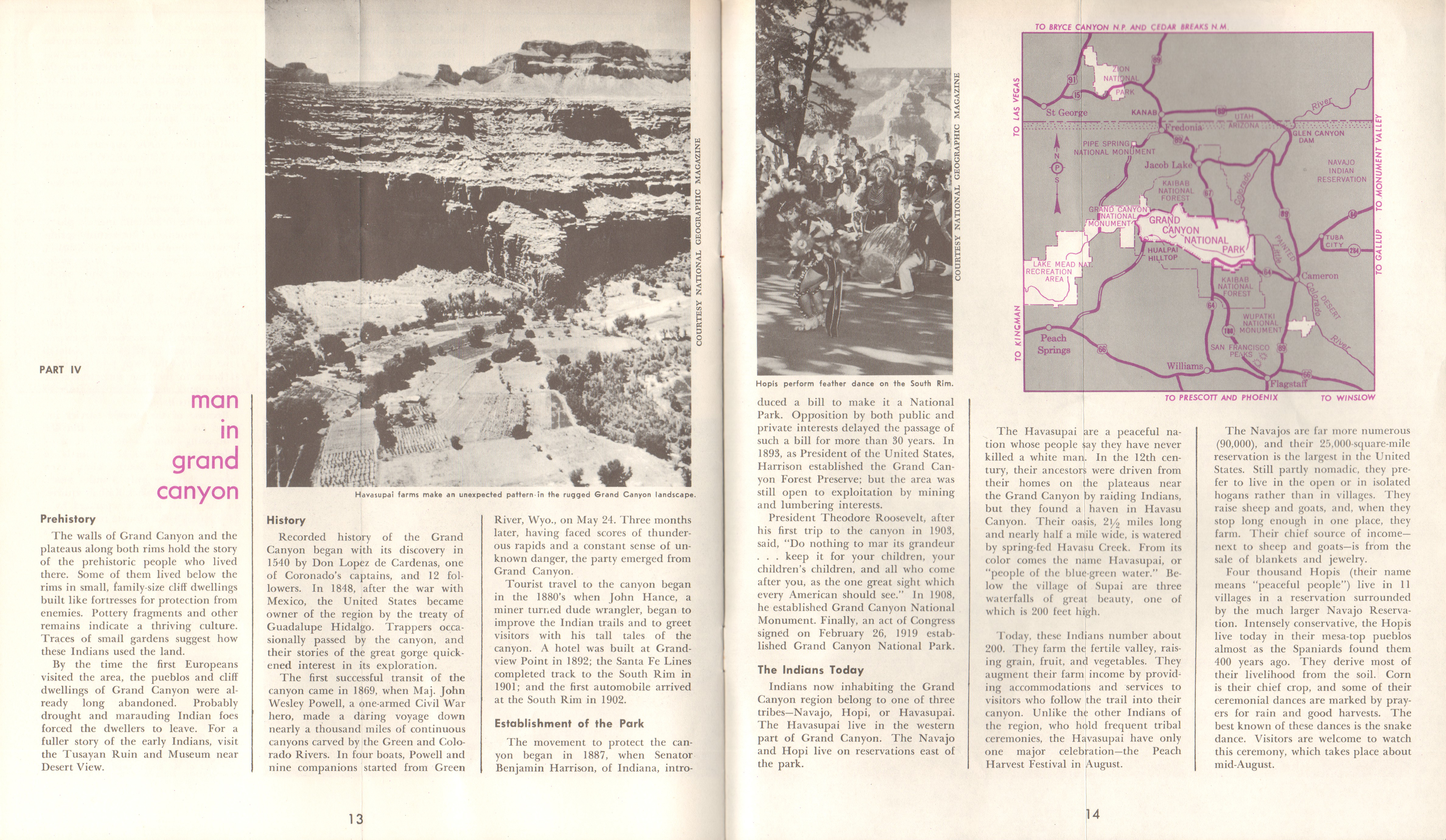 pamphlet Grand Canyon National Park, Arizona