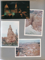 postcard Salt Lake City, Utah temple SL-118, Bryce Canyon