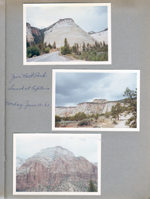 Zion National Park, Utah. Lunch at cafeteria. Monday June 12, '67