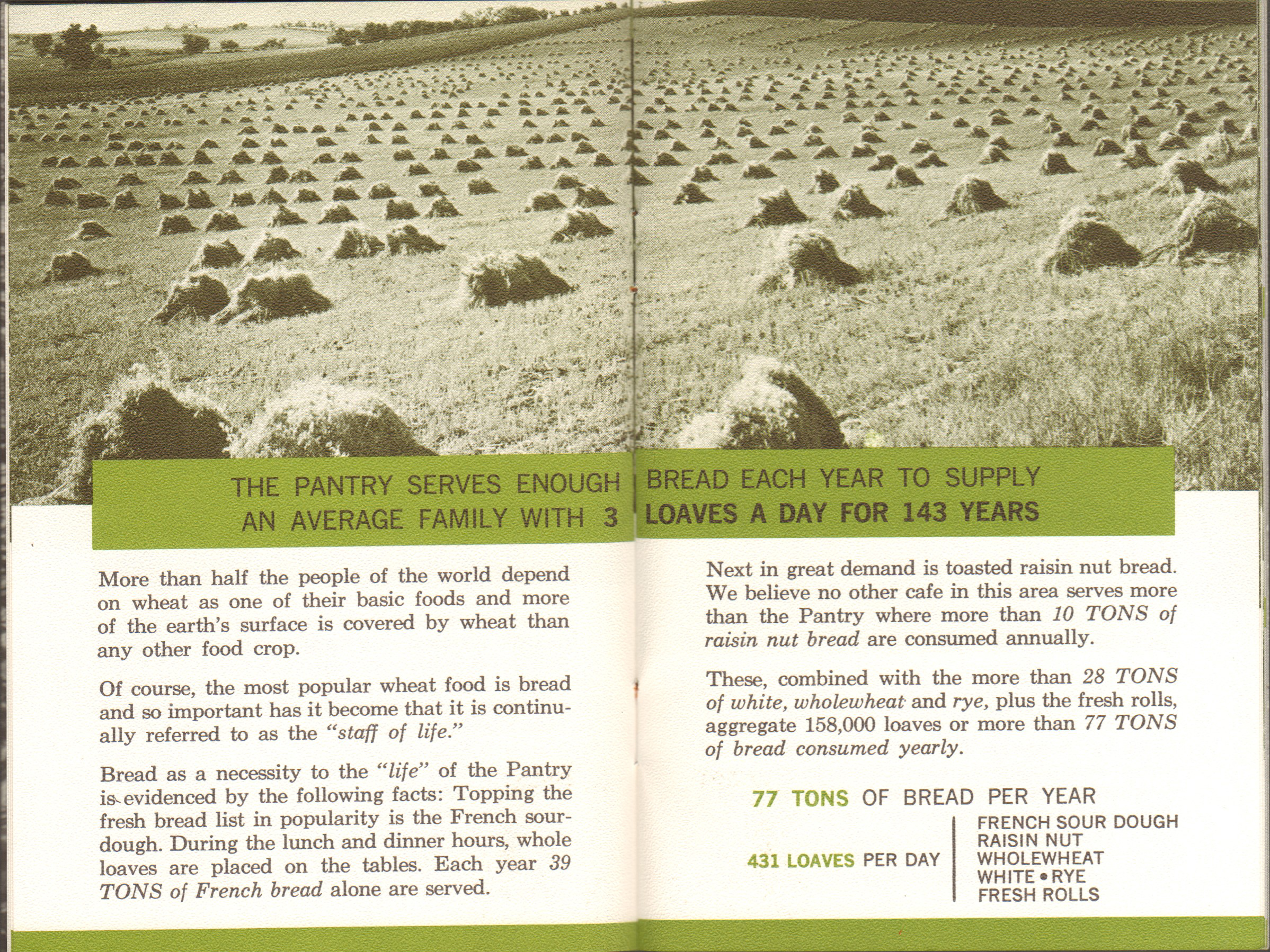 The Original Pantry Cafe booklet