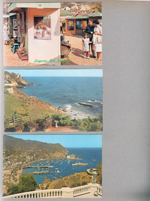 postcard Laguna Art Festival GW 477 55886-B, postcard Laguna Beach bluffs GW 201-A 44922-B, postcard Catalina Island, California GW-194-A