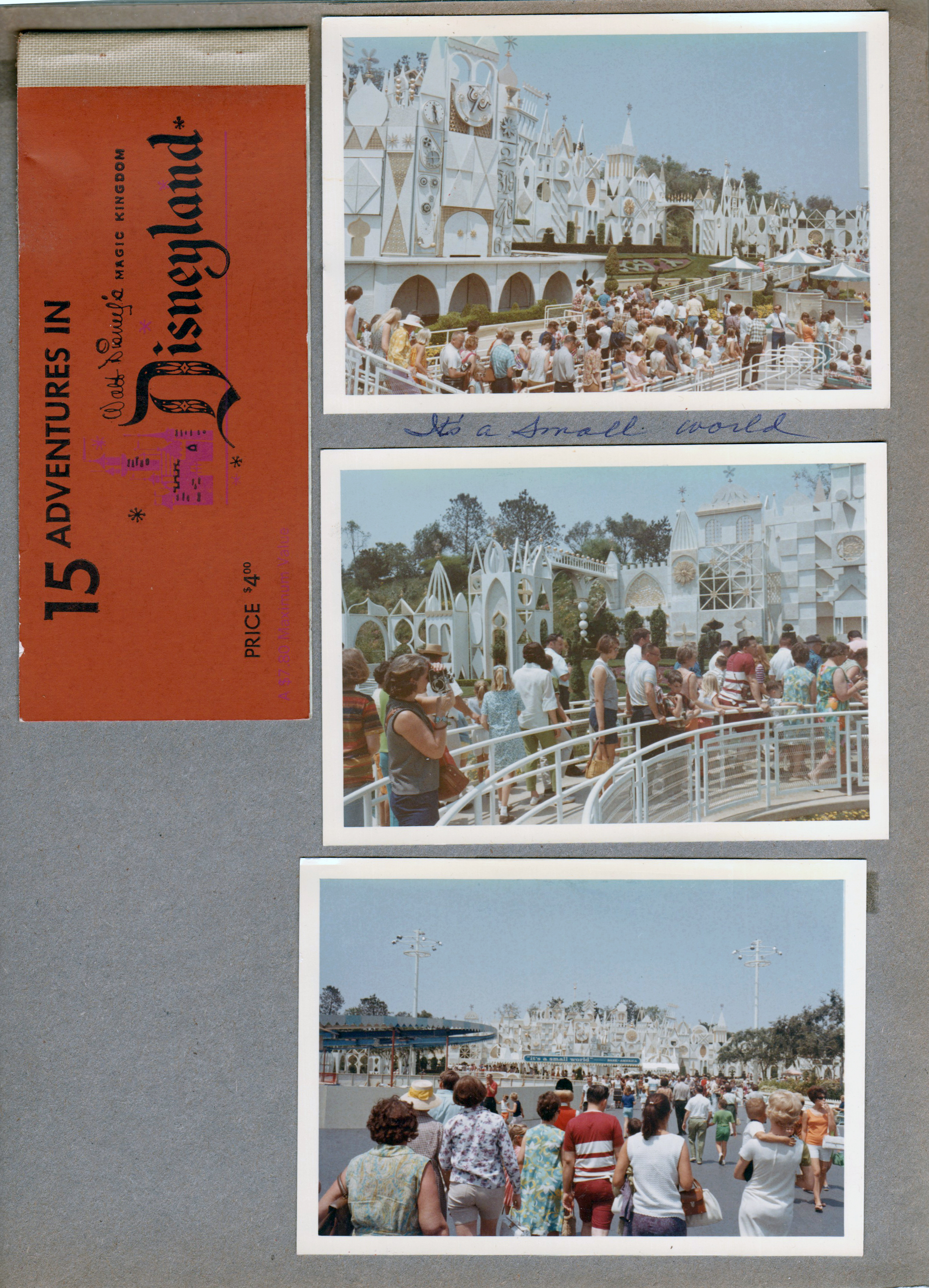 Disneyland - ticket book, Small World