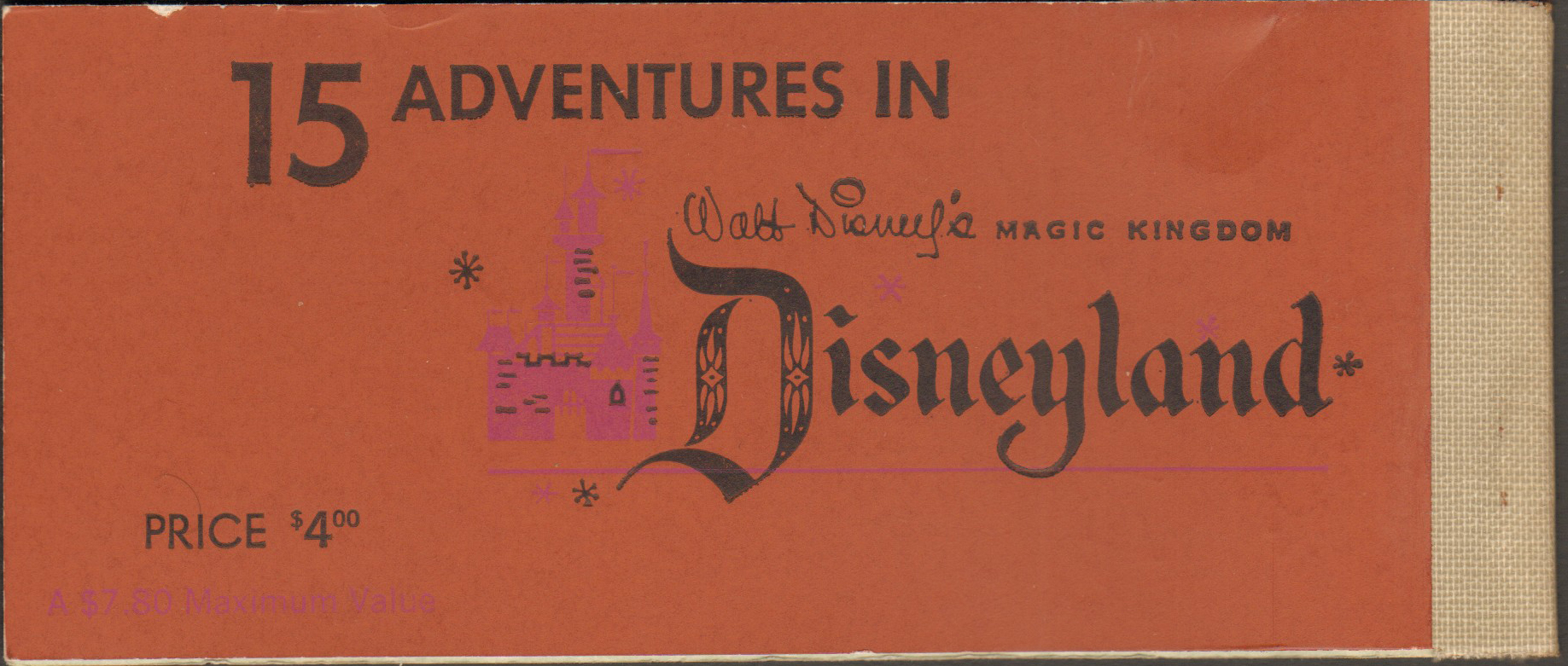 Disneyland - ticket book