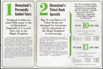 Disneyland - brochure two wonderful ways - ticket prices