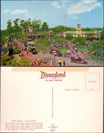 Disneyland - postcard A-4 Town Square - Main Street