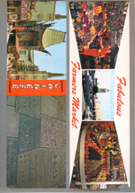 postcard Grauman's Chinese Hollywood. Postcard Fabulous Farmers Market