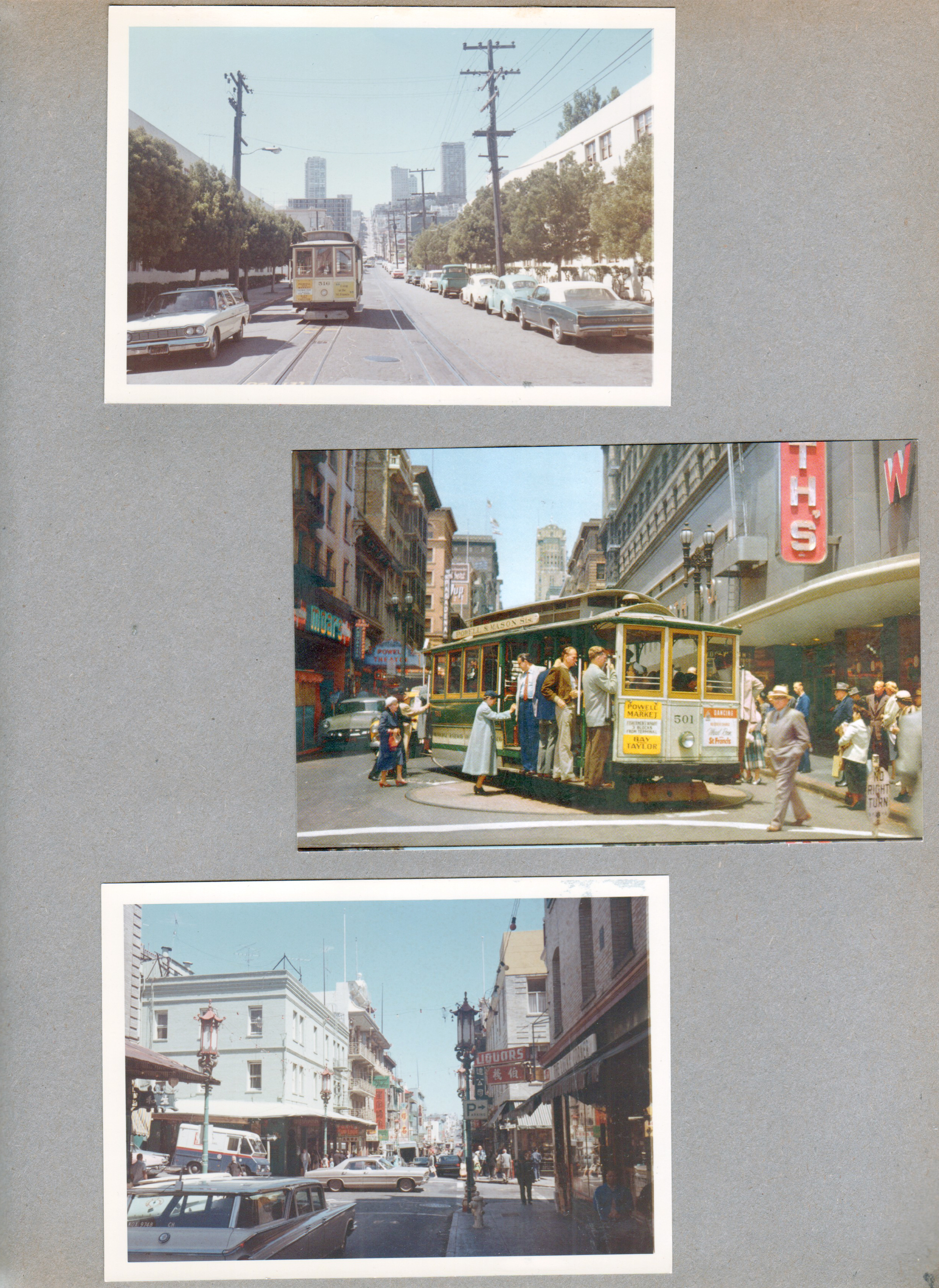 San Francisco Cable Car. postcard cable car. Chinatown Street.