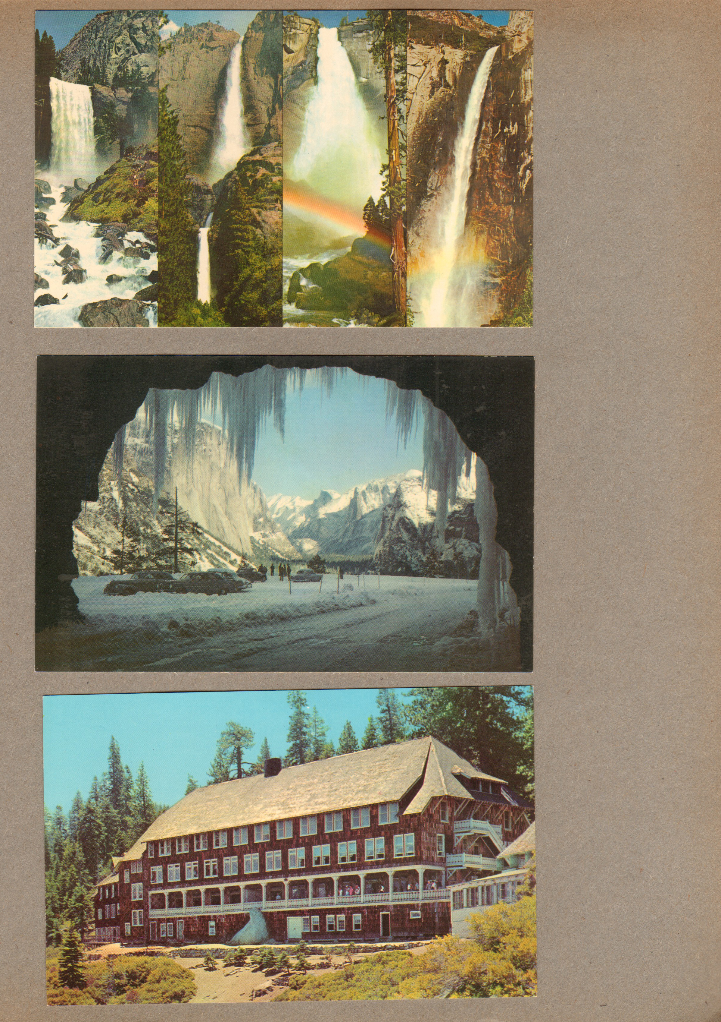 Yosemite - postcard falls. postcard icicles. postcard lodge