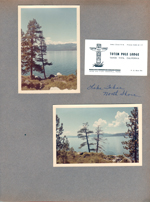 Lake Tahoe North Shore - business card Totem Pole Lodge
