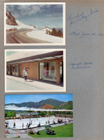 Sun Valley Idaho. Rosemary bought leather sandals at Aventura - boardwalk mall? postcard ice rink