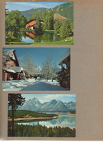 Sun Valley Idaho - postcard building on lake.  postcard buildings in snow. postcard lake