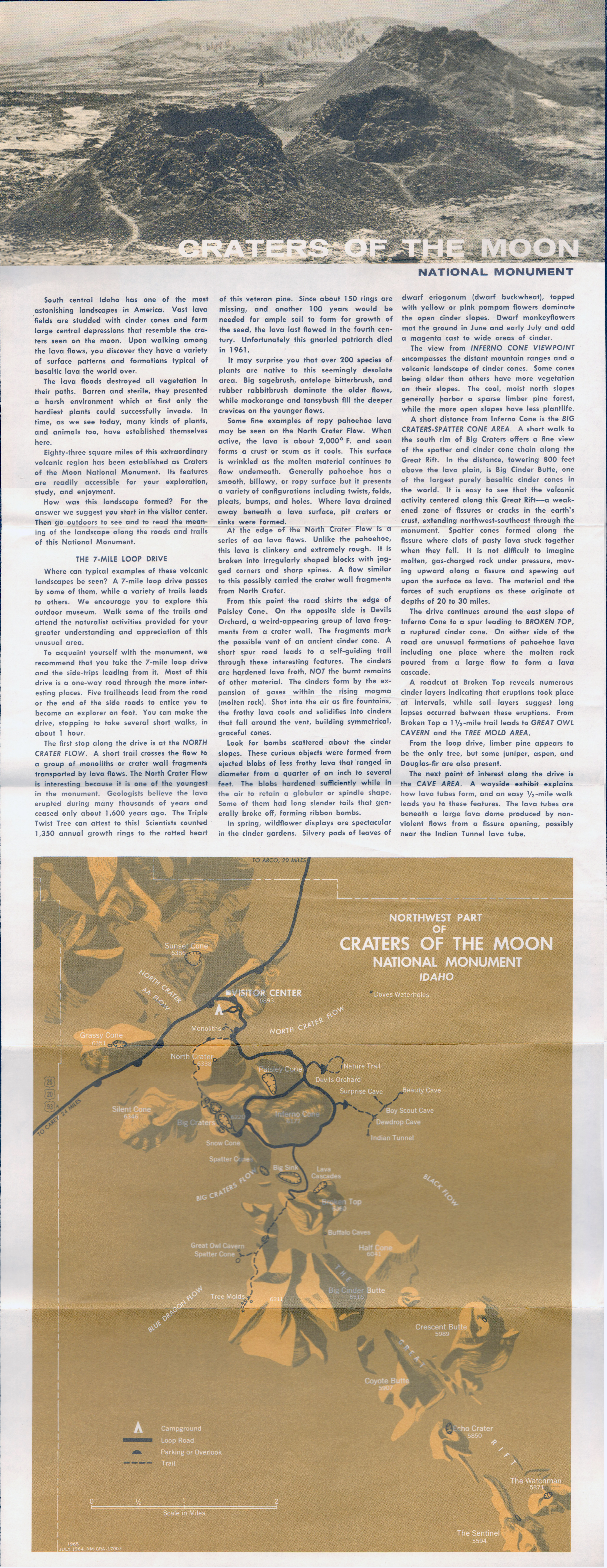 Craters of the Moon National Monument brochure