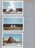 Yellowstone National Park hot springs. Lodge