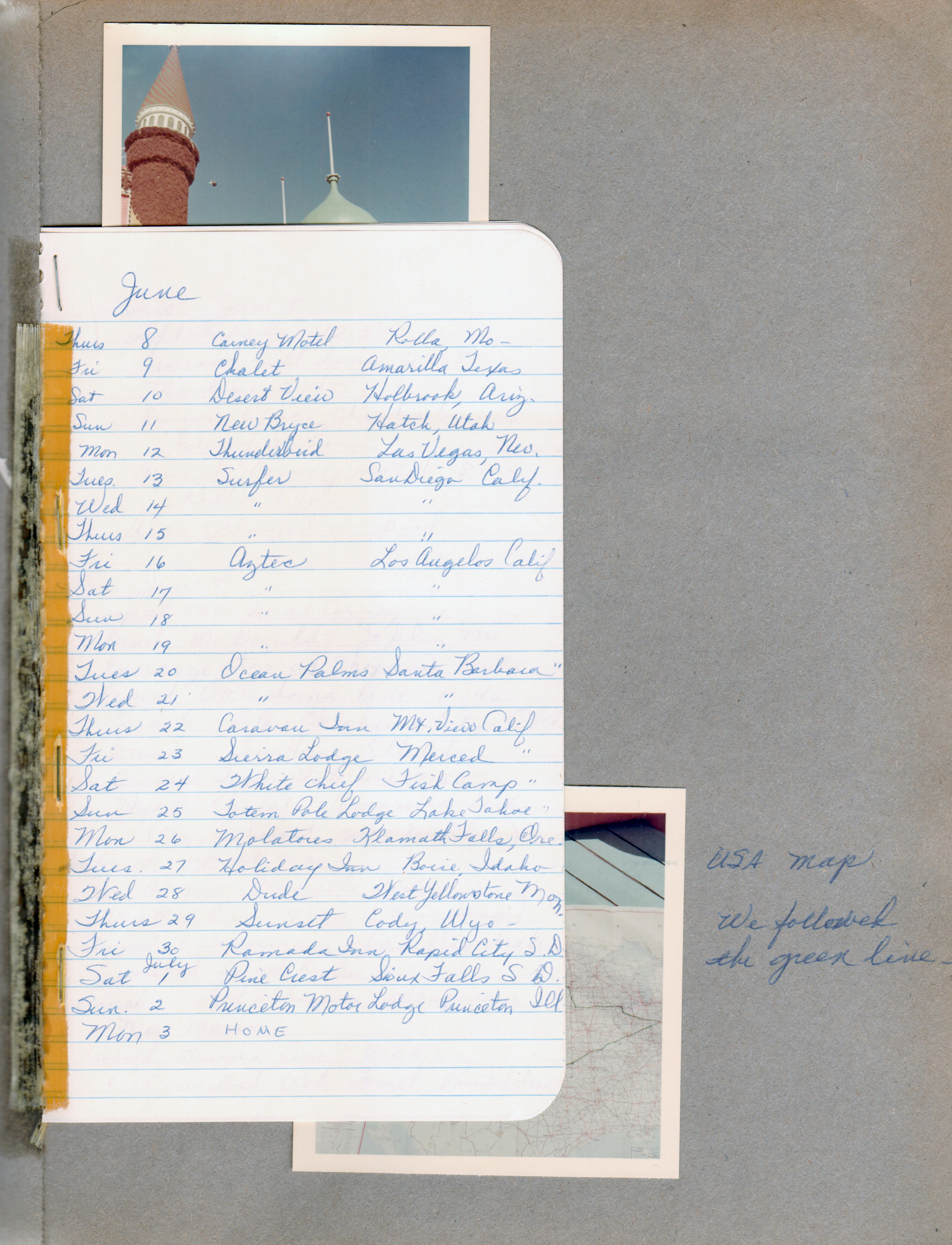 Rosemary's trip diary
