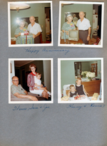 6122 dining room - Happy Anniversary Vonnie and Curt. New TV. Warren, Sara and Joe. Kenny and Ronnie