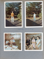 6122 behind house Rosemary Alan - a pretty warm day. 8817 Haverstick Eddie, Nancy, Glen. Helen, Patty, Aunt E (Edith)