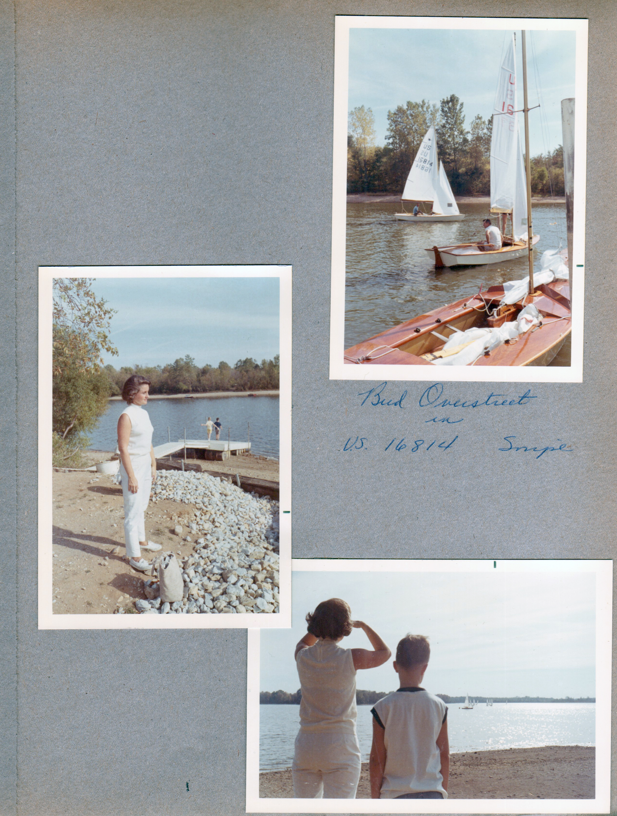 Indianapolis Sailing Club Bud Overstreet in US 16814 Snipe. Rosemary and Alan