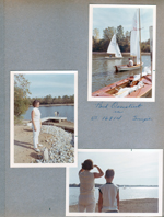 Indianapolis Sailing Club Bud Overstreet in US 16814 Snipe. Rosemary and Alan