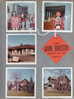 6122 living room Halloween Barbara Chaillard, Steve, Evrard, Rosemary. 6122 dining room devil costume. New office building behind 6122 6117 College. Catherine Kerr house Paxton and College. BRHS Band Booster tag