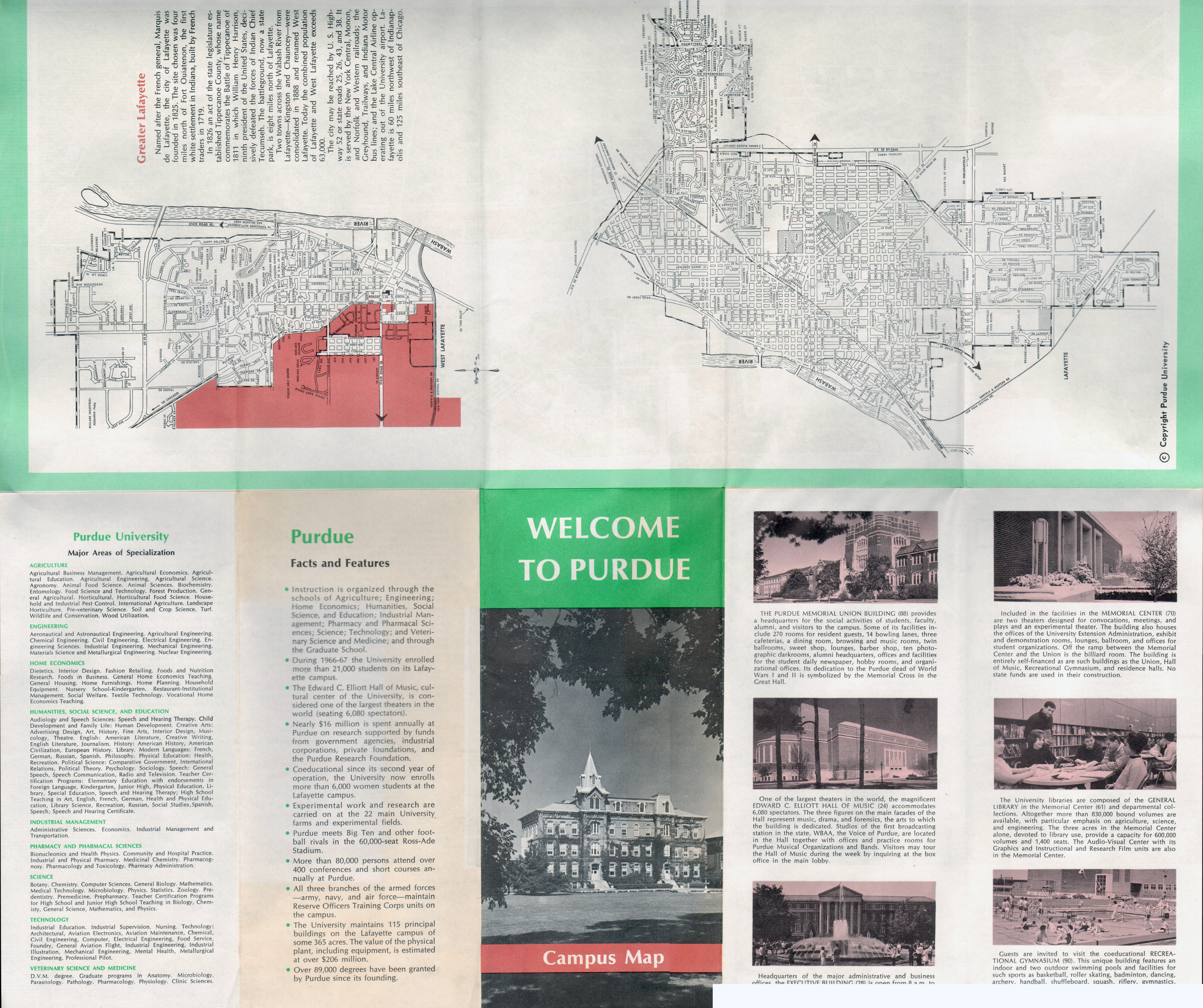 Purdue campus map