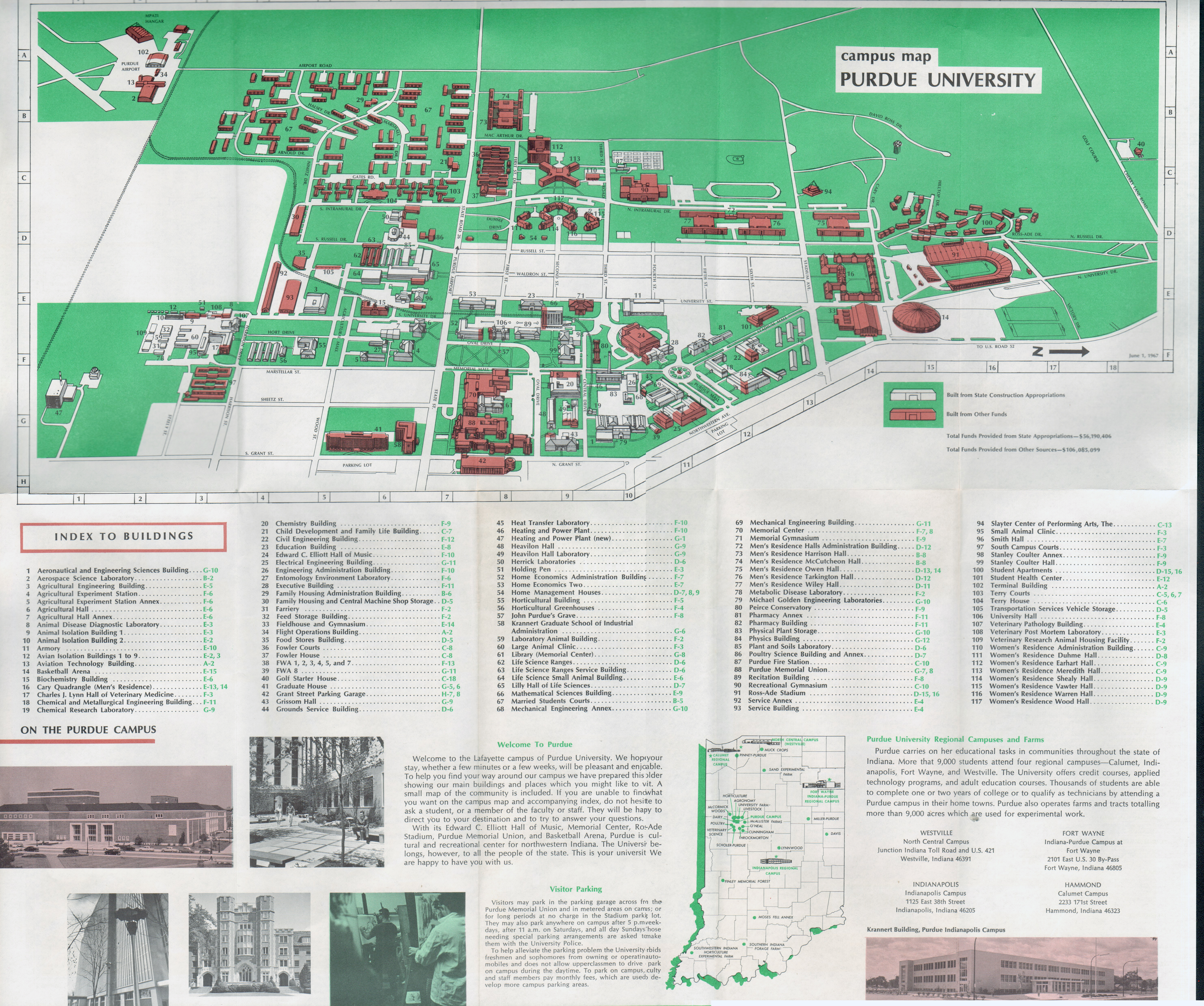 Purdue campus map