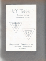 Hi-Y Tri-Hi-Y Broadway Evangelical United Brethren Church program Nov 21, 1967