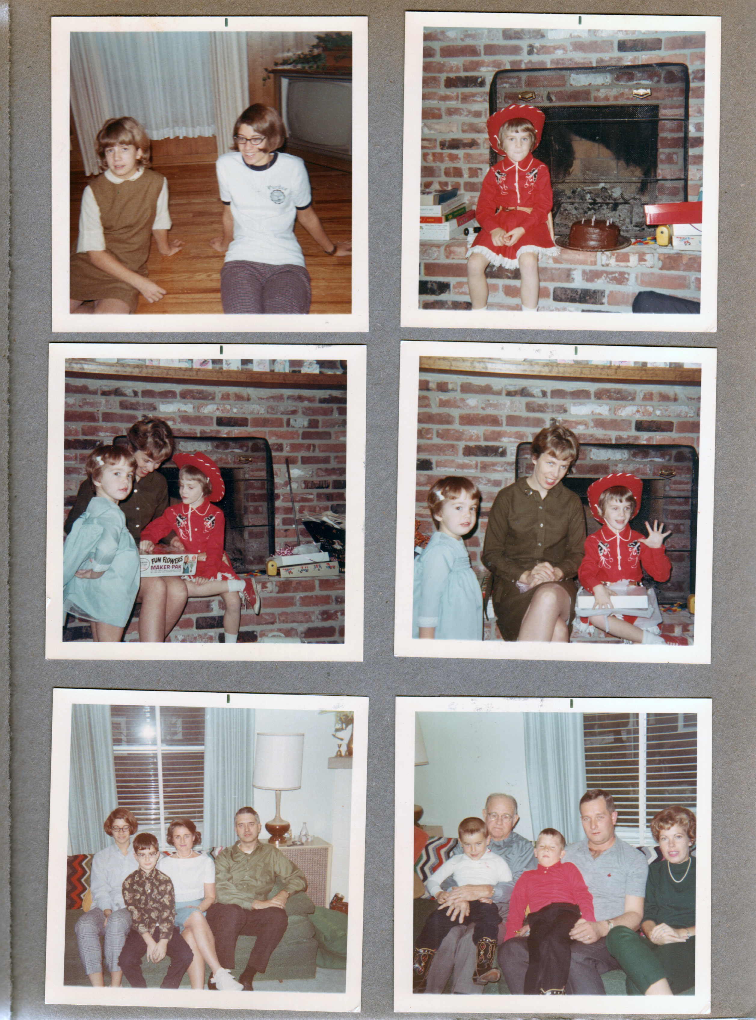 8817 Haverstick Glen's House - Karen and Susan. Nancy. Mary, Patty and Nancy. 6122 living room Susan, Alan, Rosemary, John on sofa. Kenny, Curt, Ronnie, Dave, Betty.